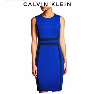 Calvin Klein Women's Royal Blue Midi Dress